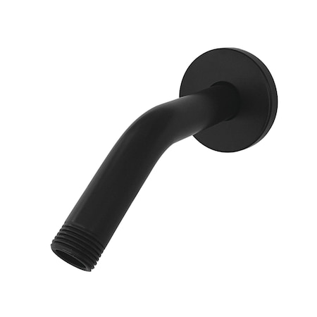 Showerscape K151K0 6-Inch Shower Arm with Flange, Matte Black K151K0